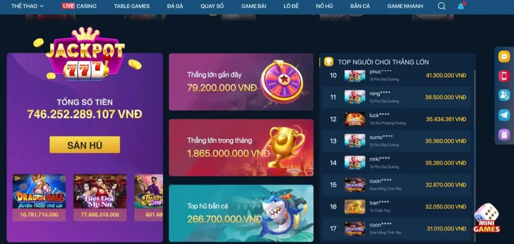 Ưu đãi trò chơi bắn cá
